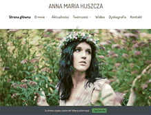Tablet Screenshot of annamariahuszcza.com